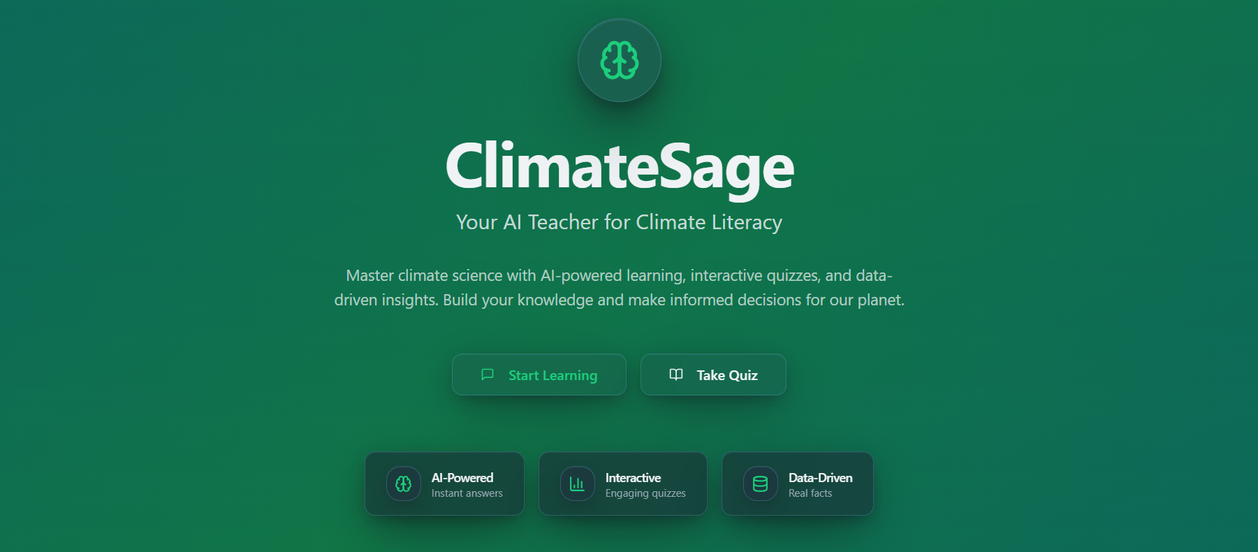 ClimateSage - AI Teacher for Climate Literacy